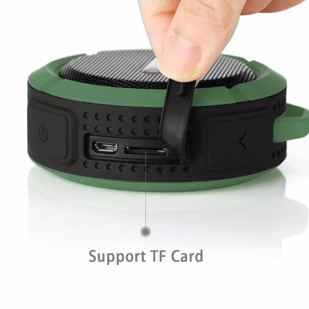 Portable Waterproof Bluetooth Speaker with Suction Cup for Travel and Shower