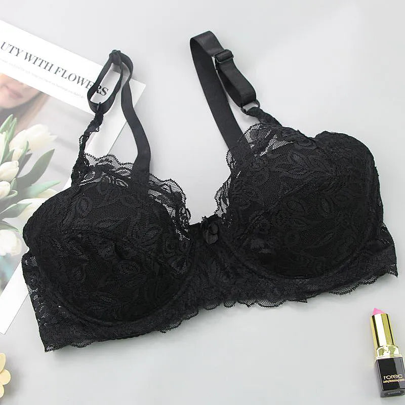Plus Size Lace Push-Up Bra for Curvy Comfort