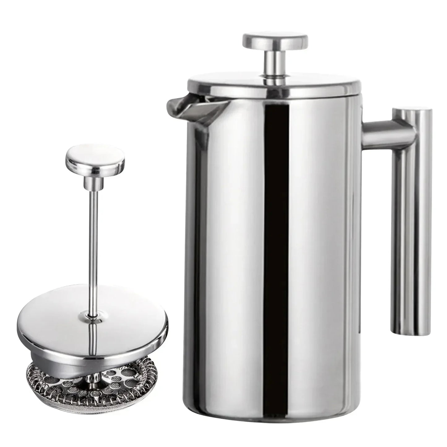 Stainless Steel Double Wall French Press Coffee Maker