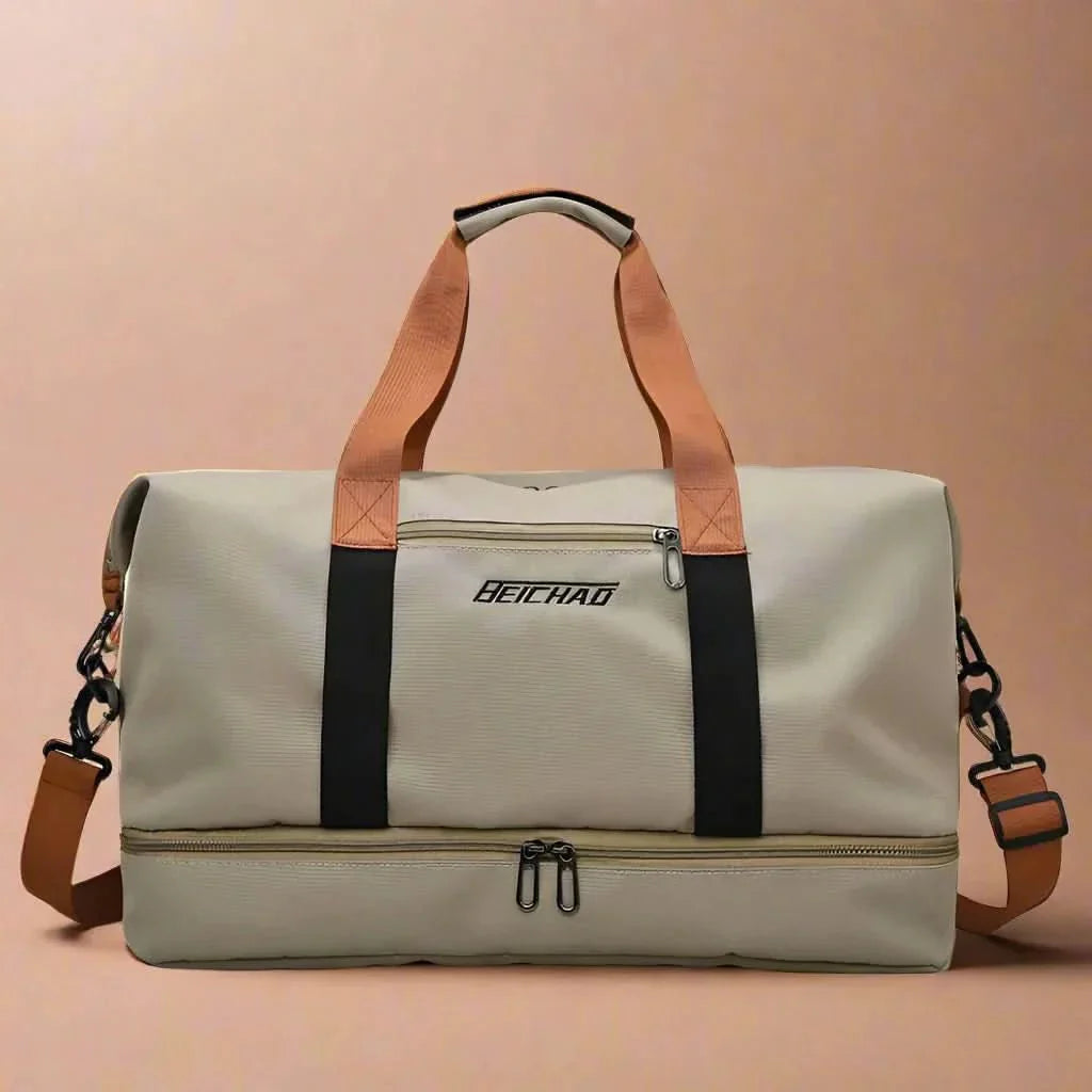 Waterproof Fitness and Travel Bag with Shoe Compartment