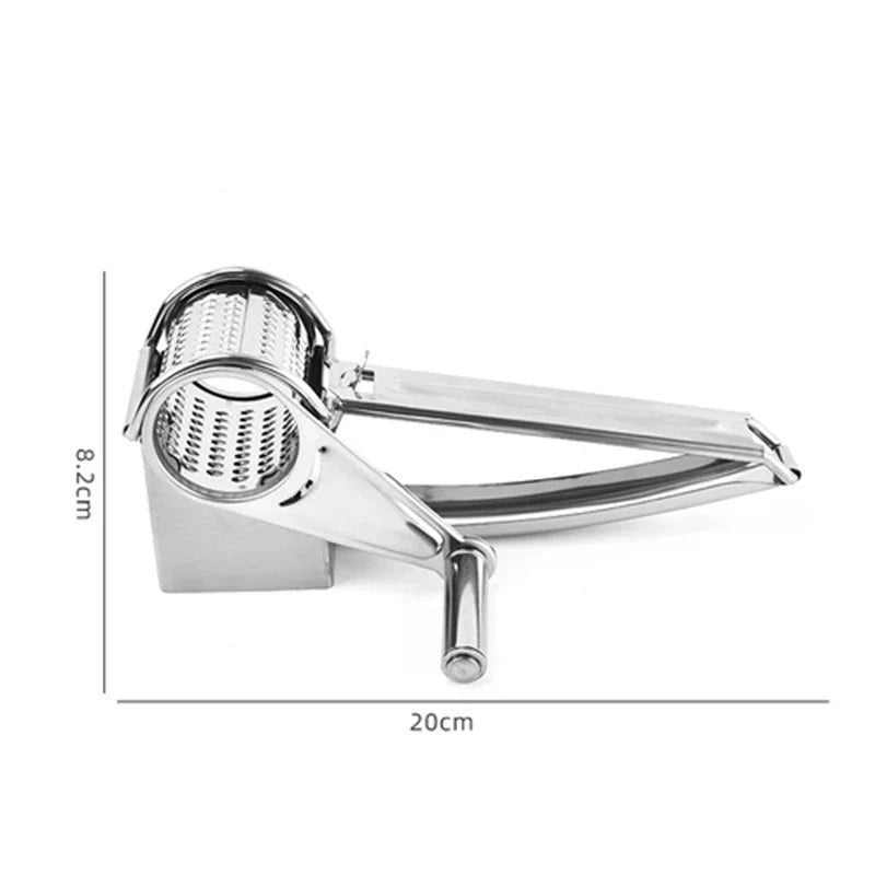 Stainless Steel Hand Grater with Rotating Mechanism