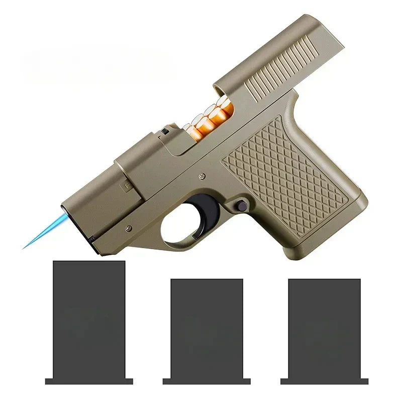 Butane Jet Flame Lighter with Hidden Storage Compartment