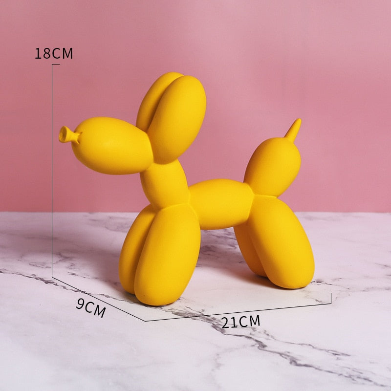Resin Balloon Dog Sculpture - Modern Nordic Home Decor