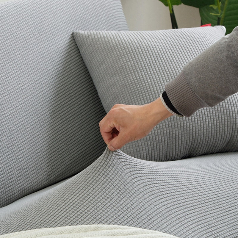 Elastic Sofa Cover for Standard and L-Shaped Sofas, Non-Slip Protection Cover