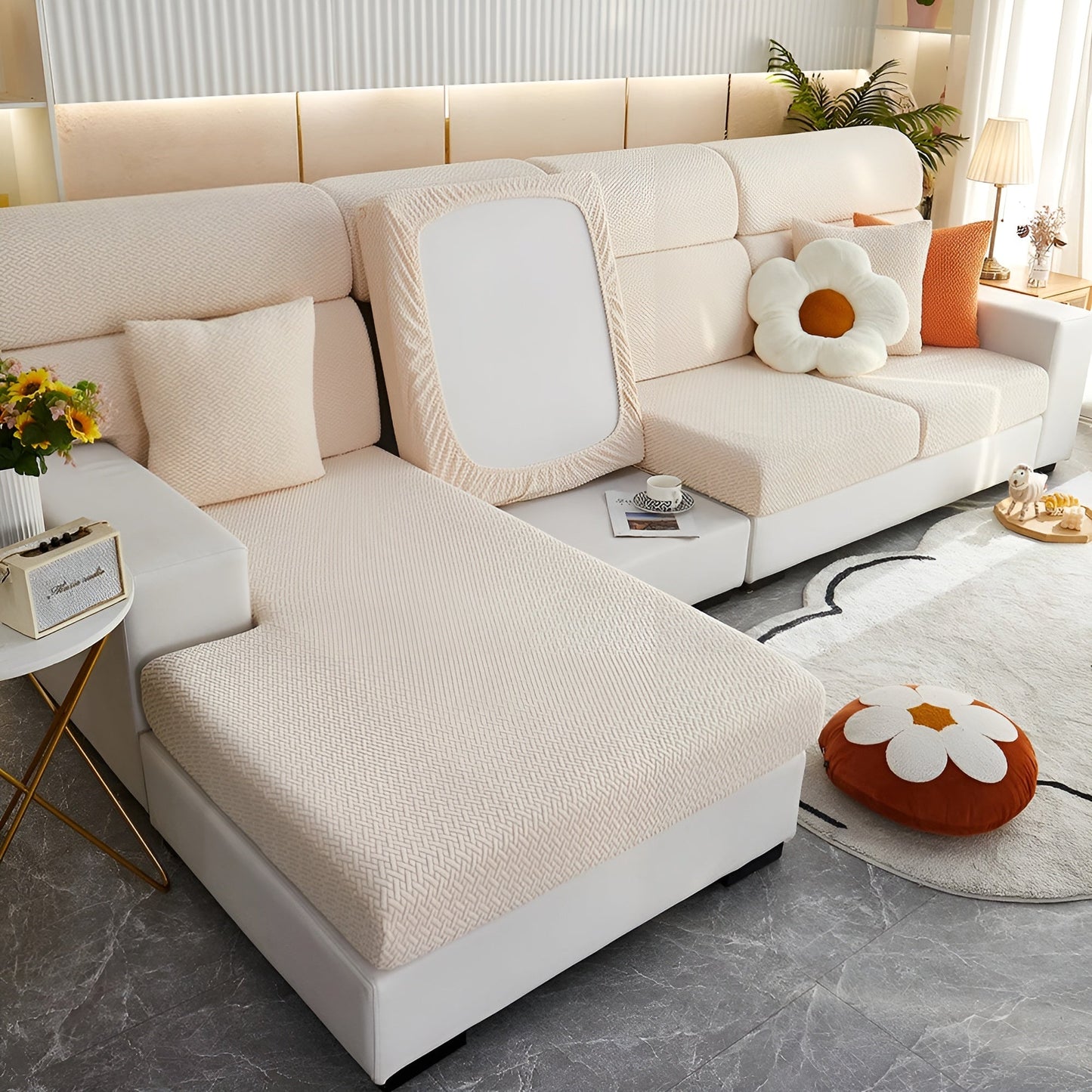 Water-Repellent Stretch Sofa Cover for All-Around Protection