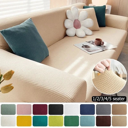 Elastic Jacquard Sofa Cover - Water-Resistant Non-Slip Stretch Fit