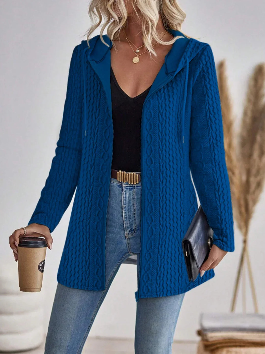 Eve | Warm Women's Cardigan with Pattern