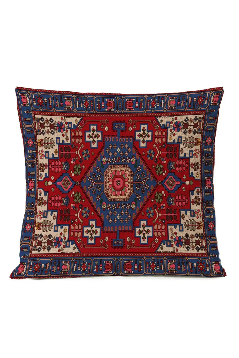 Ethnic Tribal Cotton-Linen Pillowcase