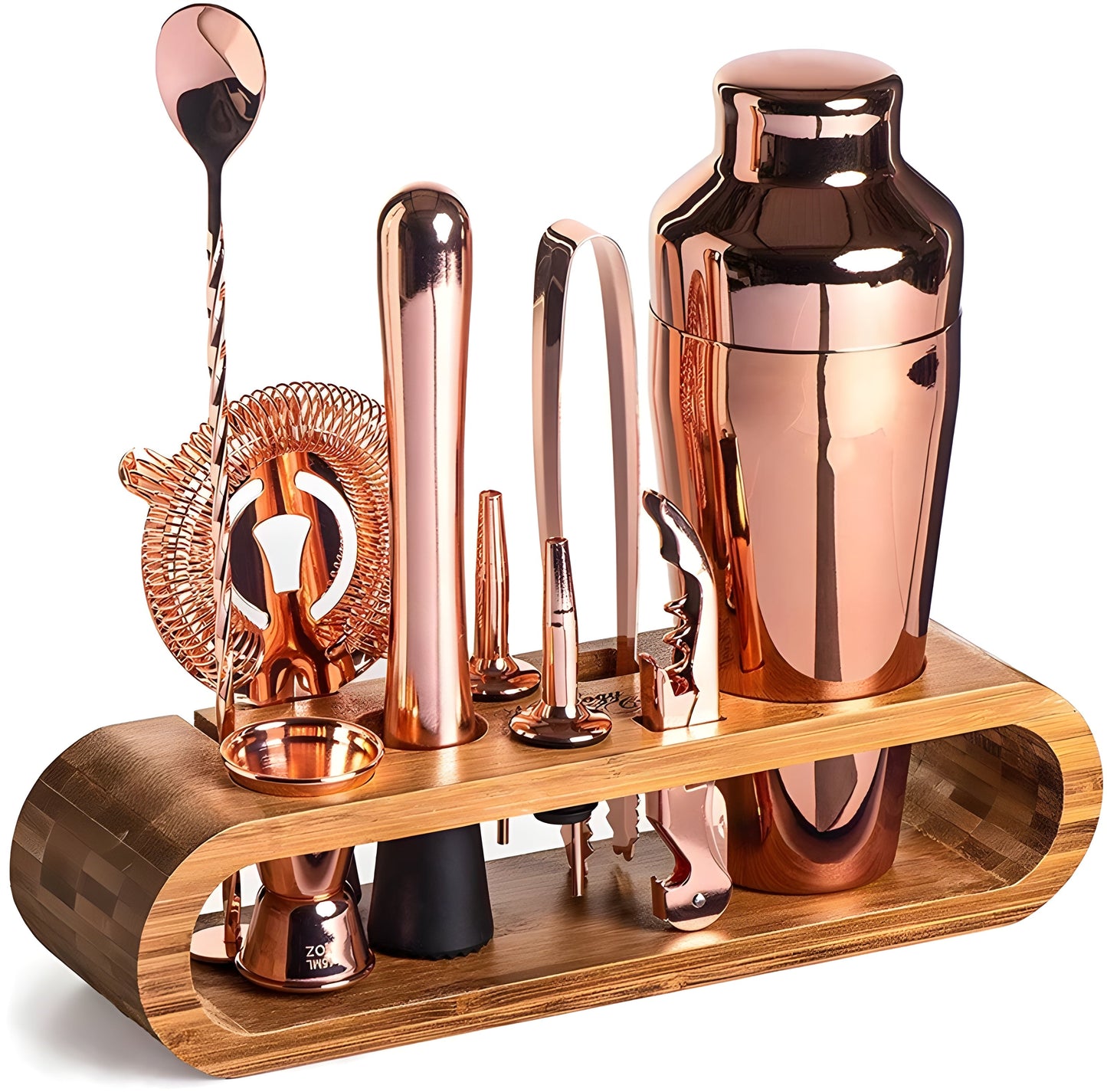 Premium Stainless Steel 10-Piece Cocktail Shaker Set
