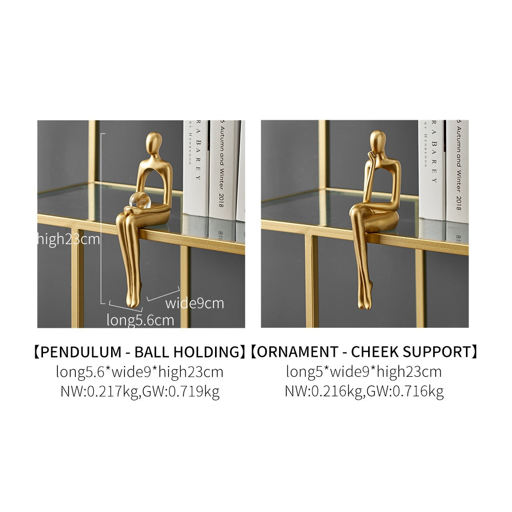 Abstract Modern Figurine Sculpture for Home Decor