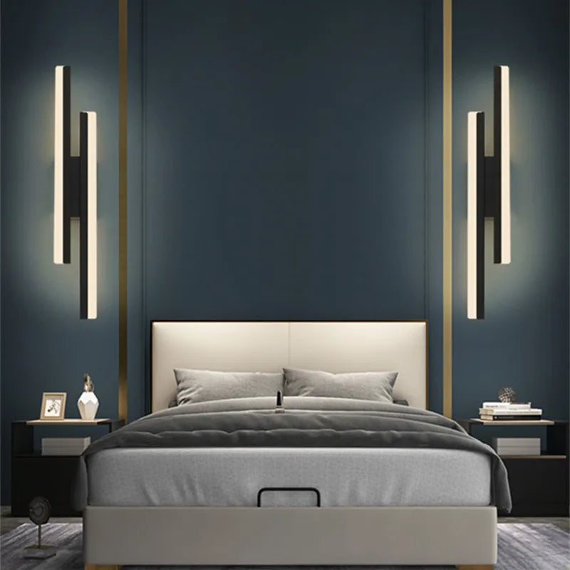 Minimalist Modern LED Wall Light - Elegant Acrylic and Metal Design