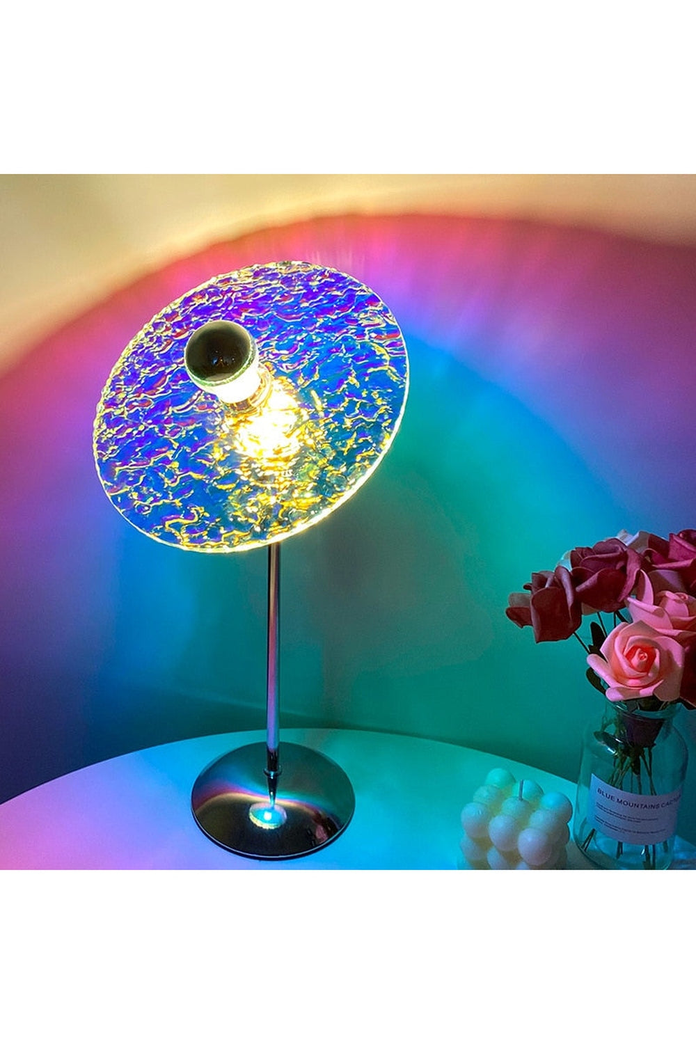 Rainbow Projector Night Light - Steel Design