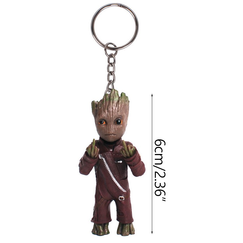 Miniature Groot Figure - Playful Resin Office Decoration