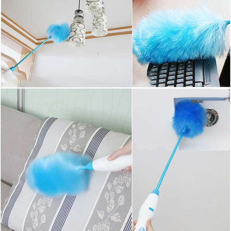 Electric Dust Sweeper with 2-in-1 Brush System