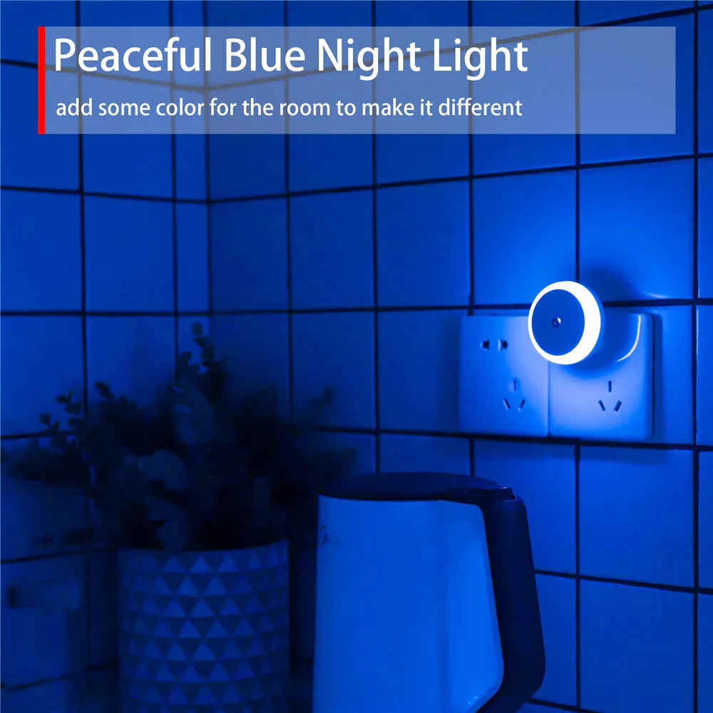 LED Night Light with Dusk Sensor and Automatic Dimming - Warm White Plug-In Lamp