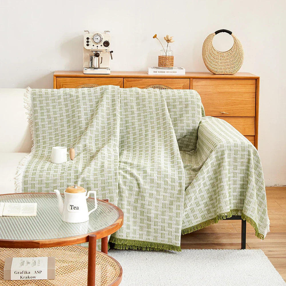 Reversible Sofa Cover for 3-4 Seater Sofas, Washable Dual-Sided Couch Protector