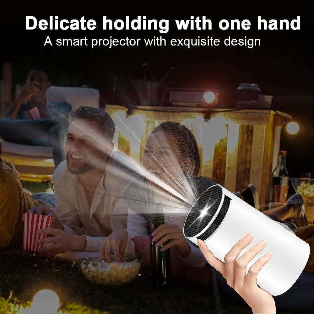4K Android Smart Projector with 180° Viewing Angle and 360° Sound