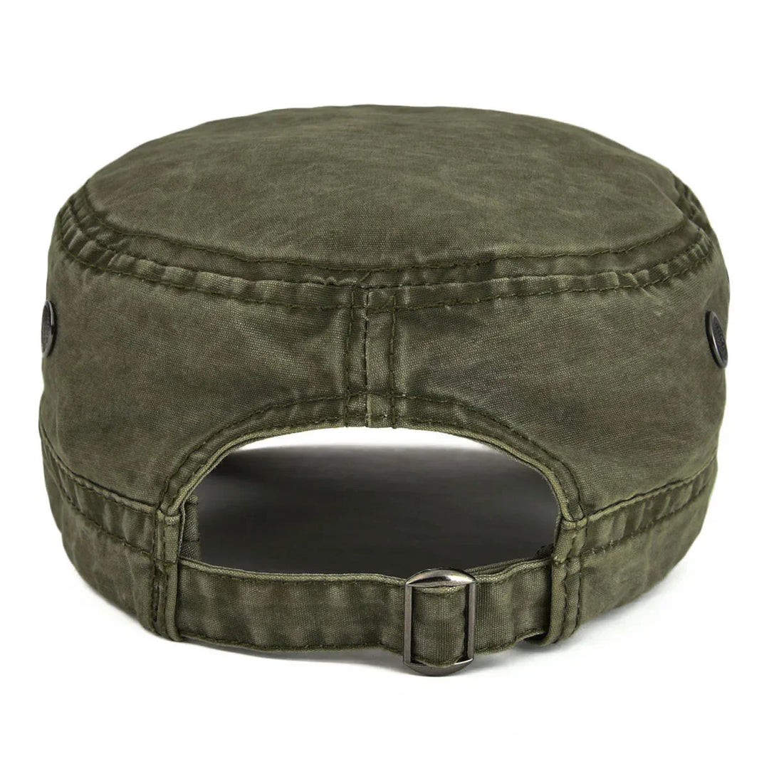 Travis | Robust vintage cap (Army Green)