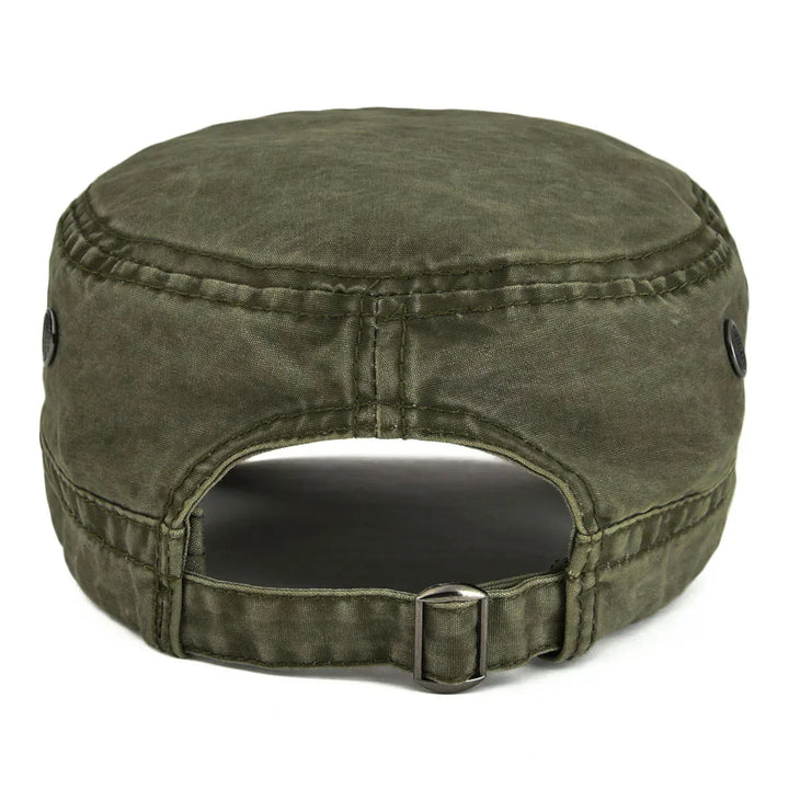 Travis | Robust vintage cap (Army Green)