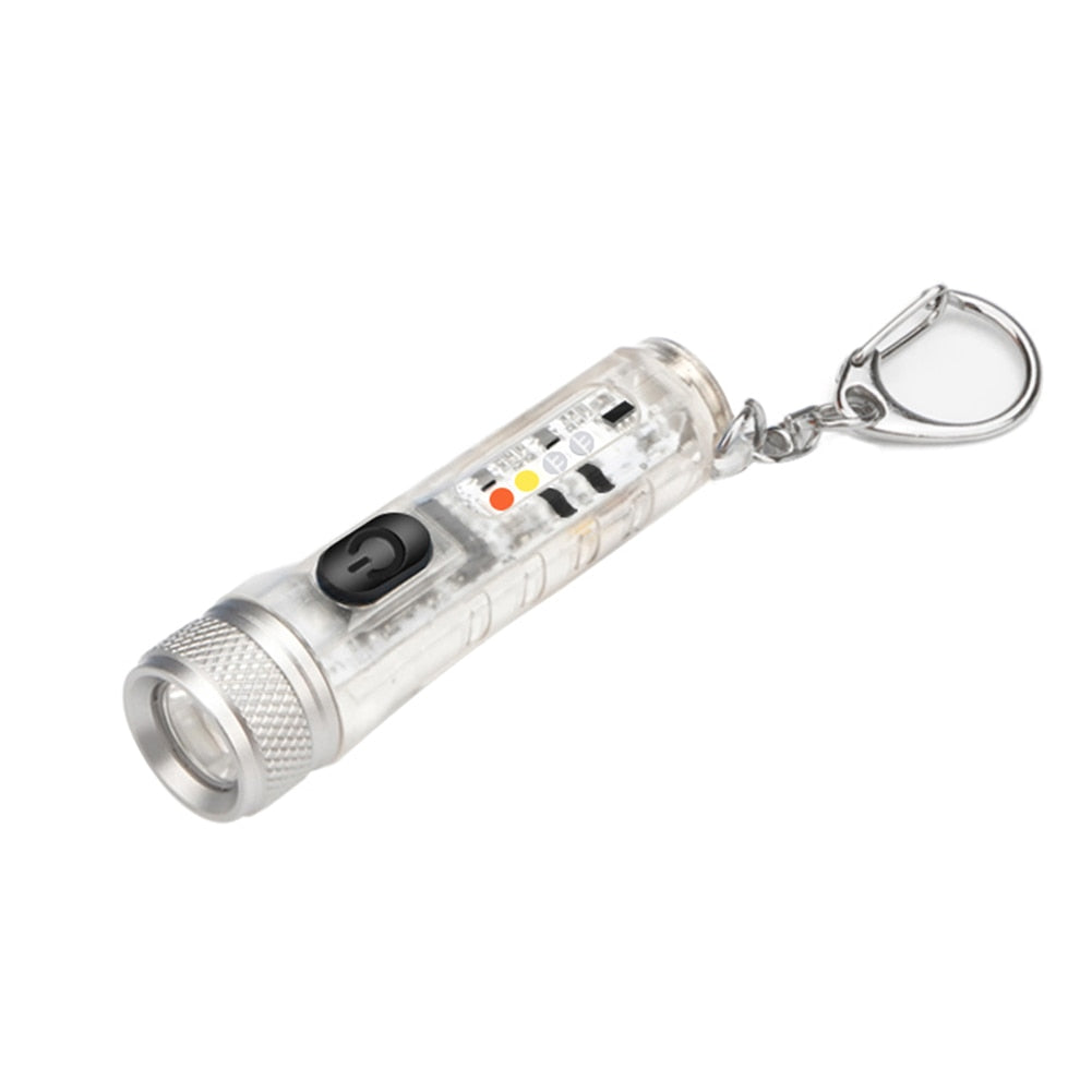 Mini LED Keychain Flashlight with Multiple Brightness Settings
