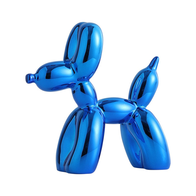 Balloon Dog Sculpture Figurine - Artistic Resin Home Decor