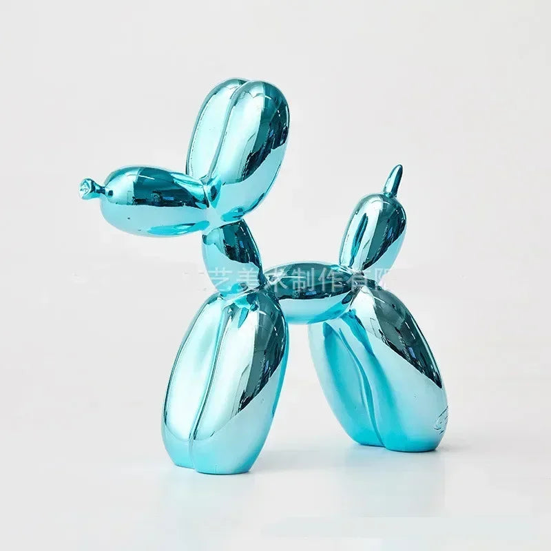 Nordic Resin Balloon Dog Sculpture Modern Art Figure