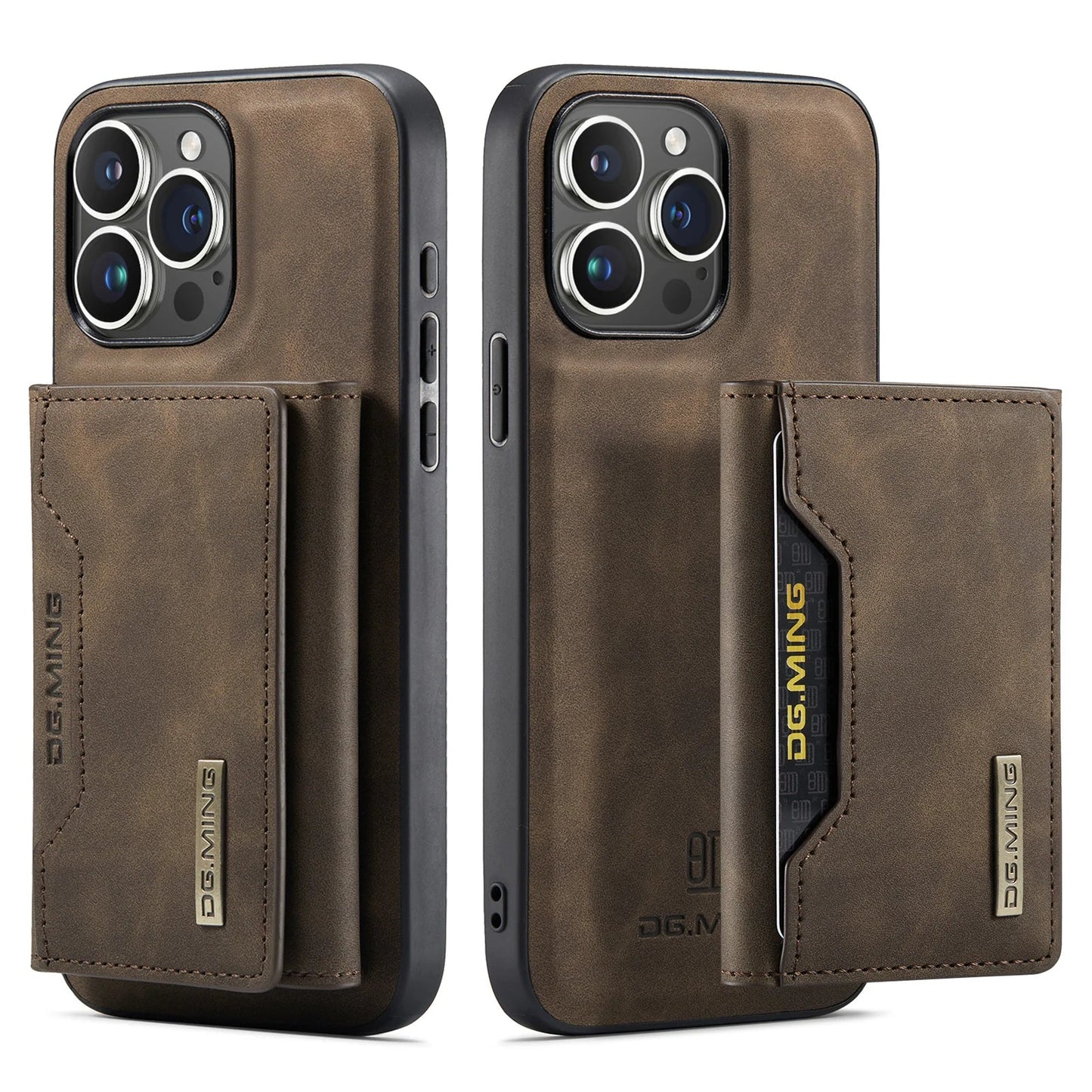2-in-1 Magnetic iPhone Case with Detachable Leather Wallet