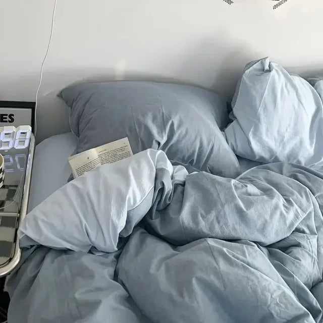 Reversible Scandinavian Bedding Set, Soft Breathable Fabric