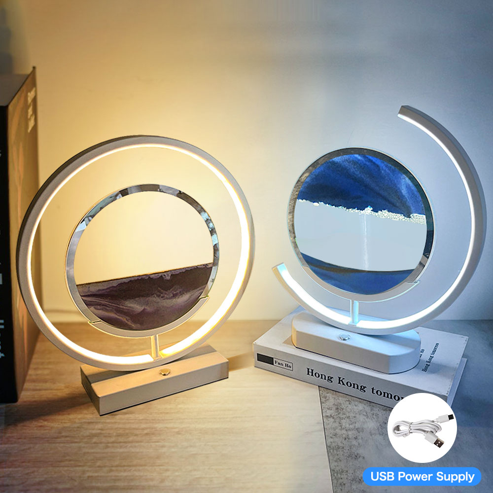 3D LED Flowing Sand Art Lamp