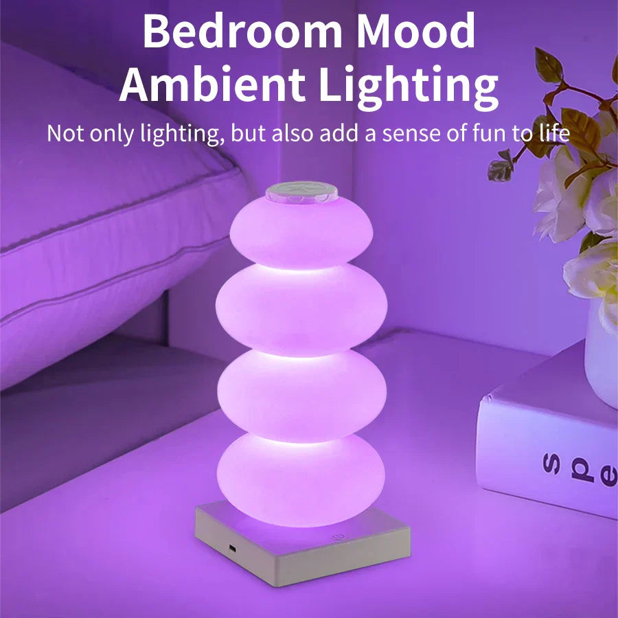 Touch Sensitive RGB LED Table Lamp with USB Power