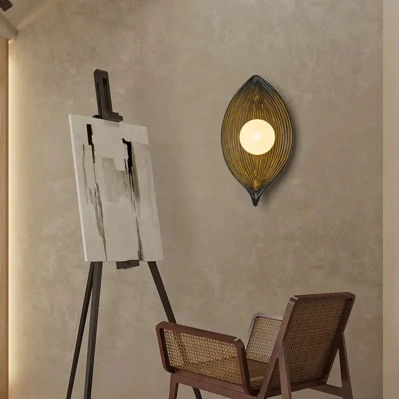 Gold Leaf LED Wall Lamp