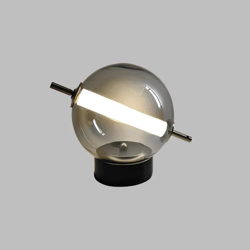 Retro Iron and Glass Table Lamp