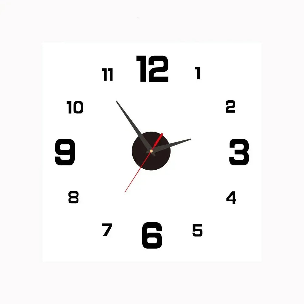 Modern Silent Quartz Wall Clock - Minimalist Design