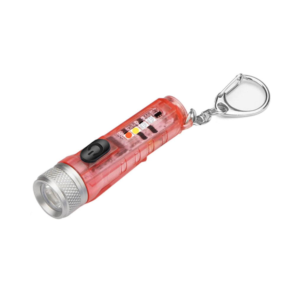 Mini LED Keychain Flashlight with Multiple Brightness Settings