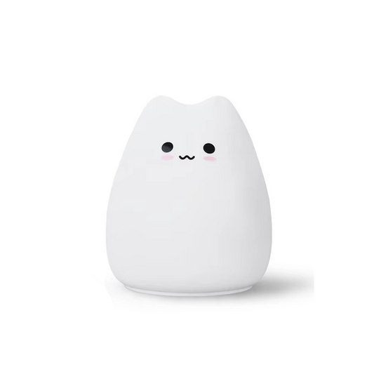 Silicone Cat Night Light with 7-Color Touch Sensor