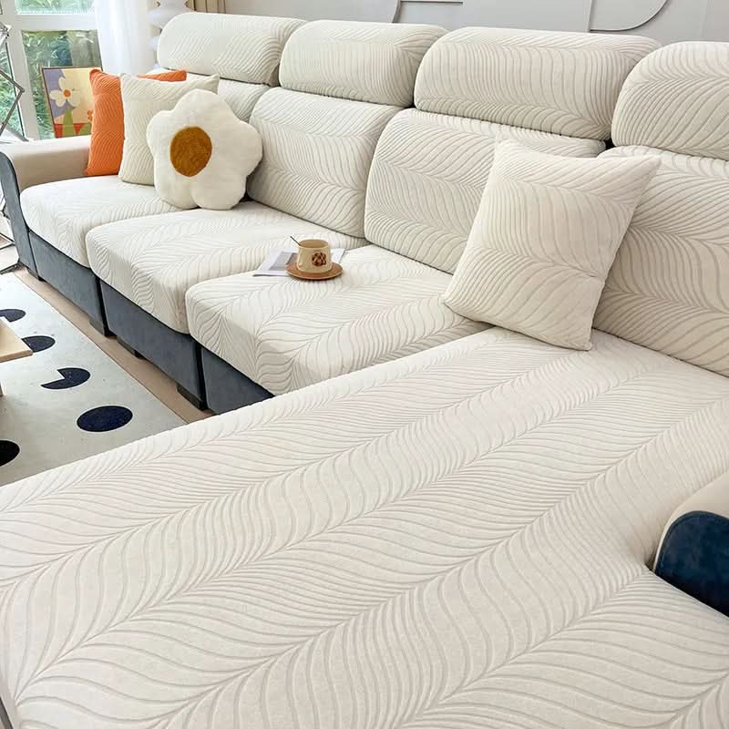Elegant Jacquard Non-Slip Sofa Cover in Premium Polyester
