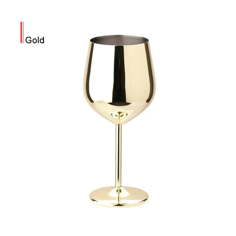 Stainless Steel Wine Goblet - Elegant and Durable 16.9oz