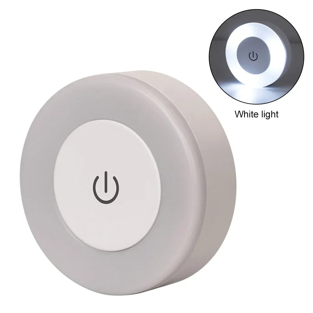 Magnetic Touch LED Night Light - USB Rechargeable, Dimmable Warm & Cool Light