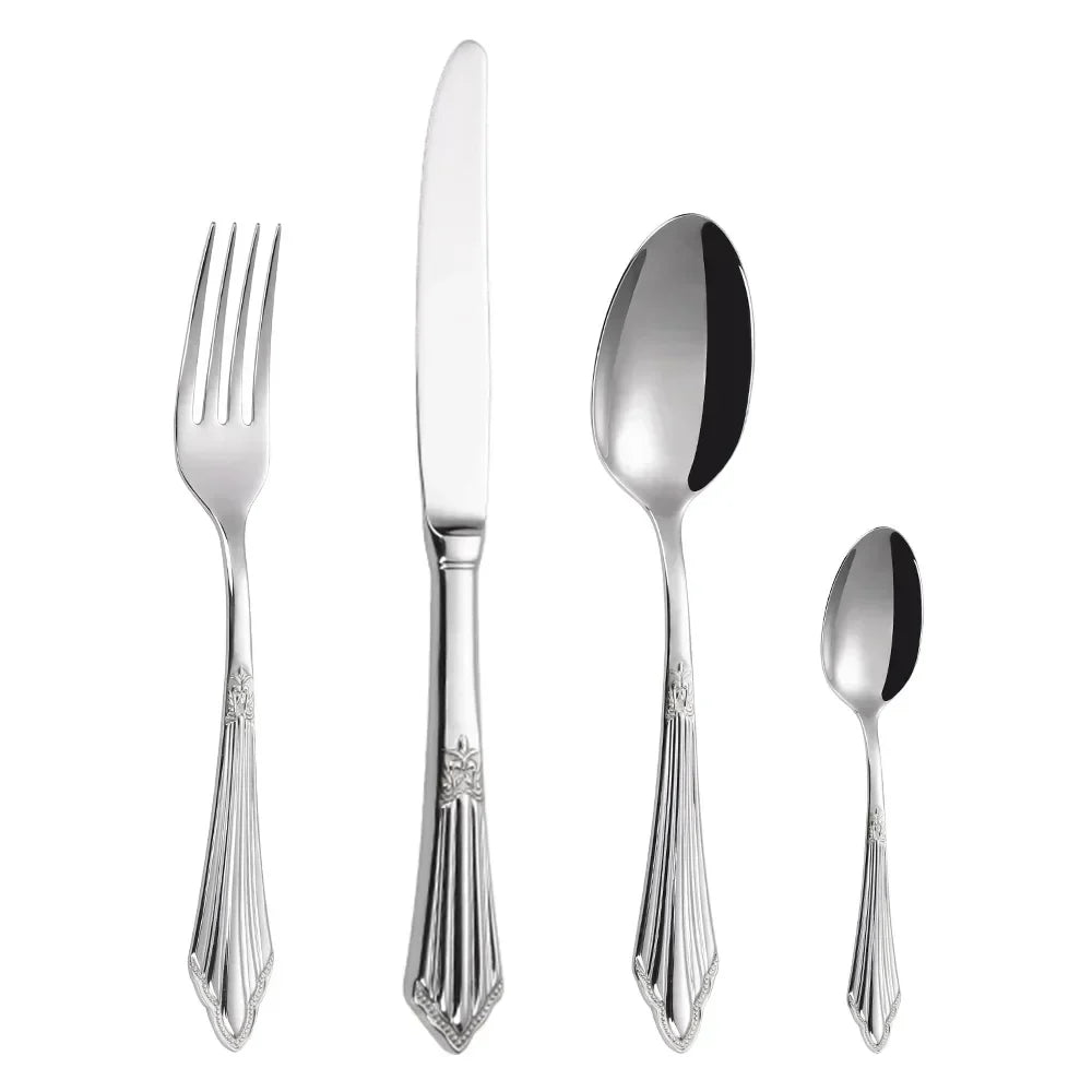 Gold-Plated Stainless Steel Cutlery Set
