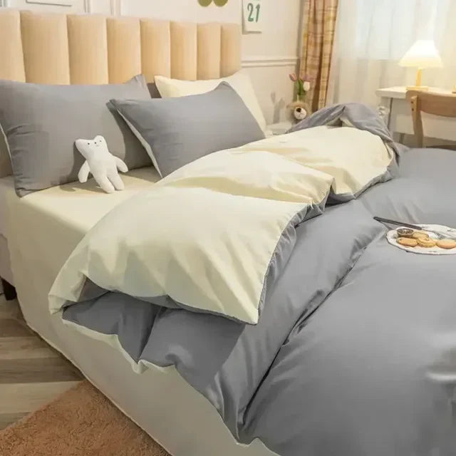Reversible Scandinavian Bedding Set, Soft Breathable Fabric