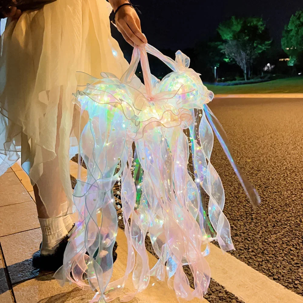 Jellyfish-Shaped LED Night Light with Adjustable Brightness
