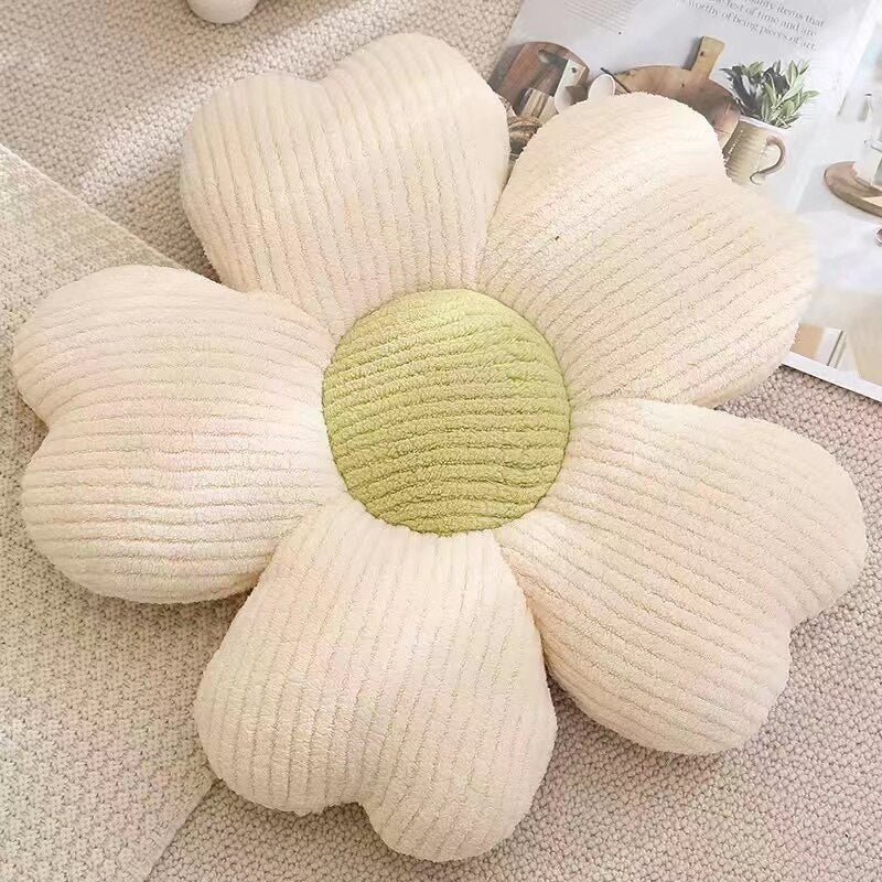 Fluffy Clover Flower Decorative Pillow