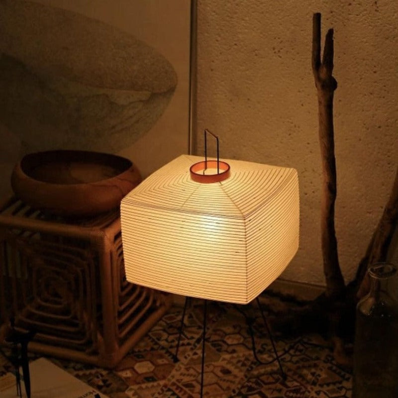 Japanese Paper Tripod Floor Lamp