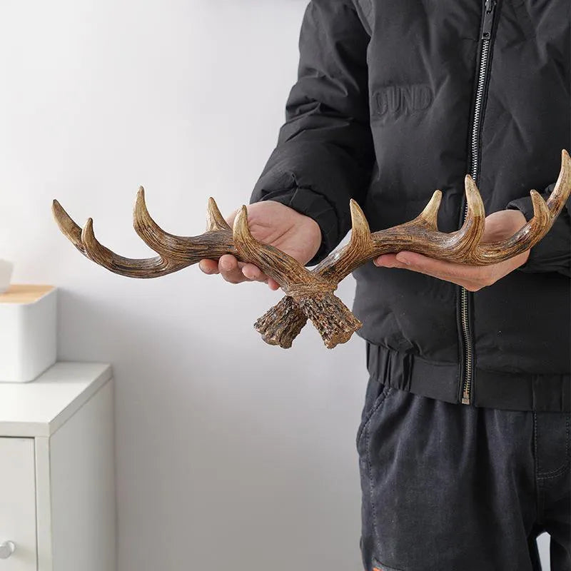 Nordic Vintage Antler Wall Hooks for Clothes and Hats