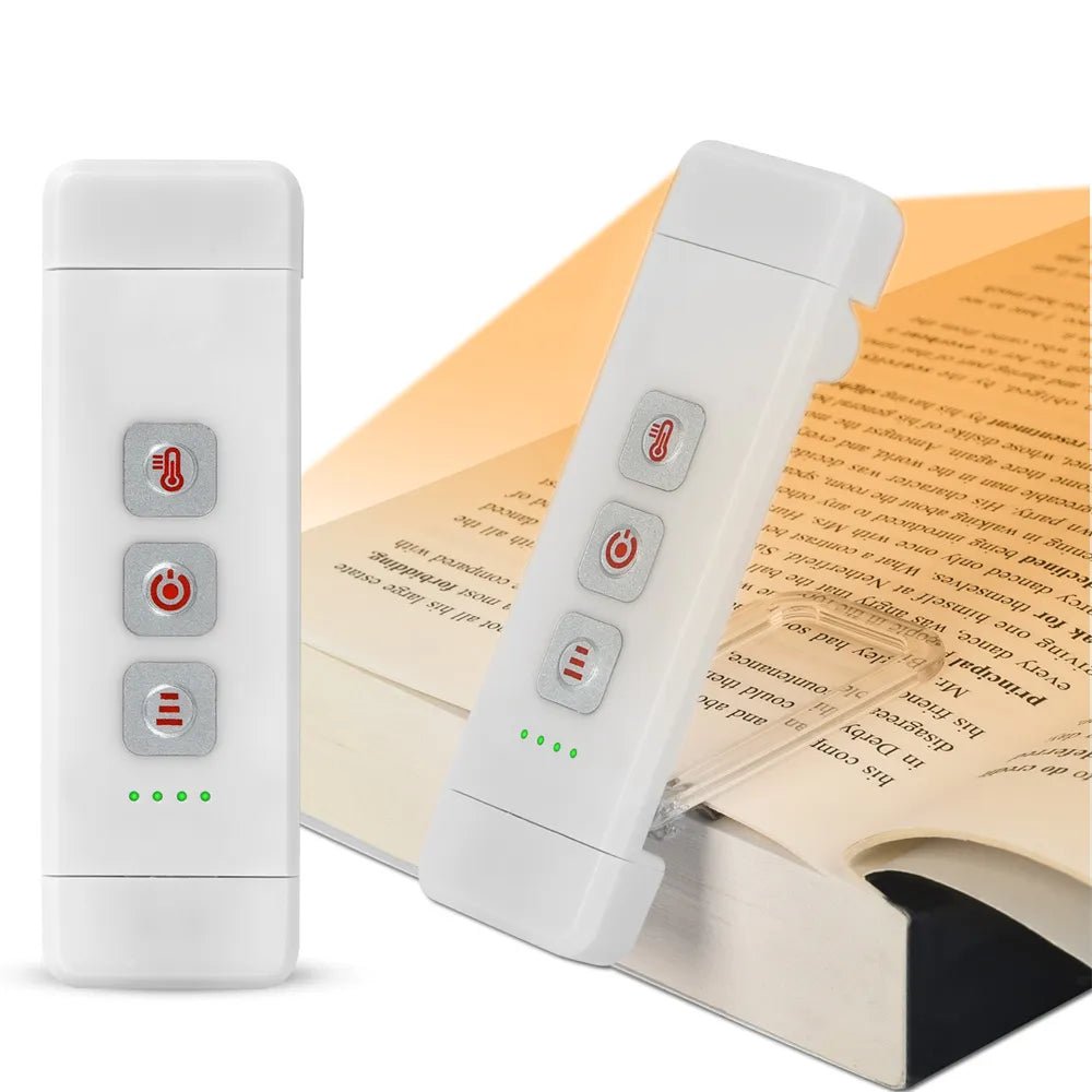 Clip-on LED Bookmark Light with Timer and Rechargeable Battery