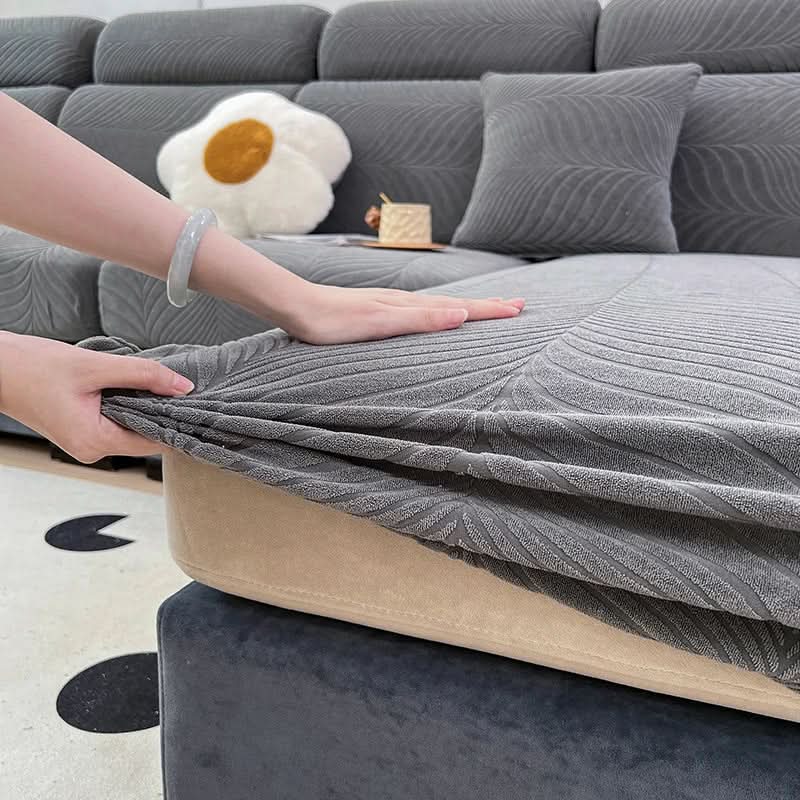 Elegant Jacquard Non-Slip Sofa Cover in Premium Polyester