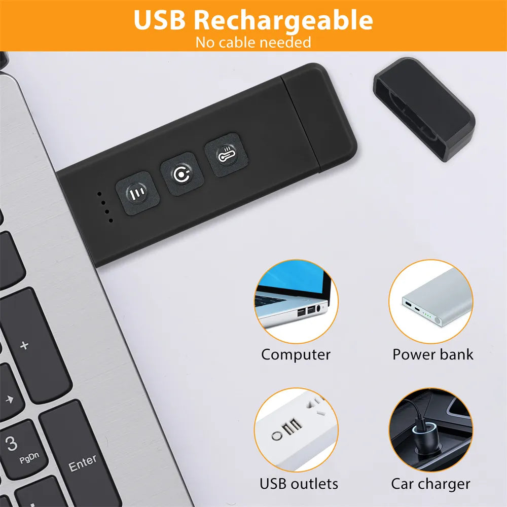 Clip-on LED Bookmark Light with Timer and Rechargeable Battery