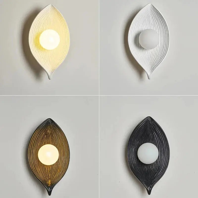 Gold Leaf LED Wall Lamp