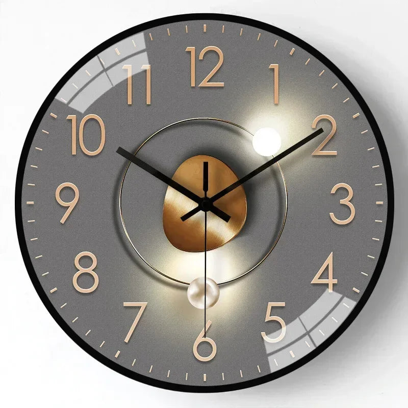 Modern Silent Quartz Wall Clock - Minimalist Design