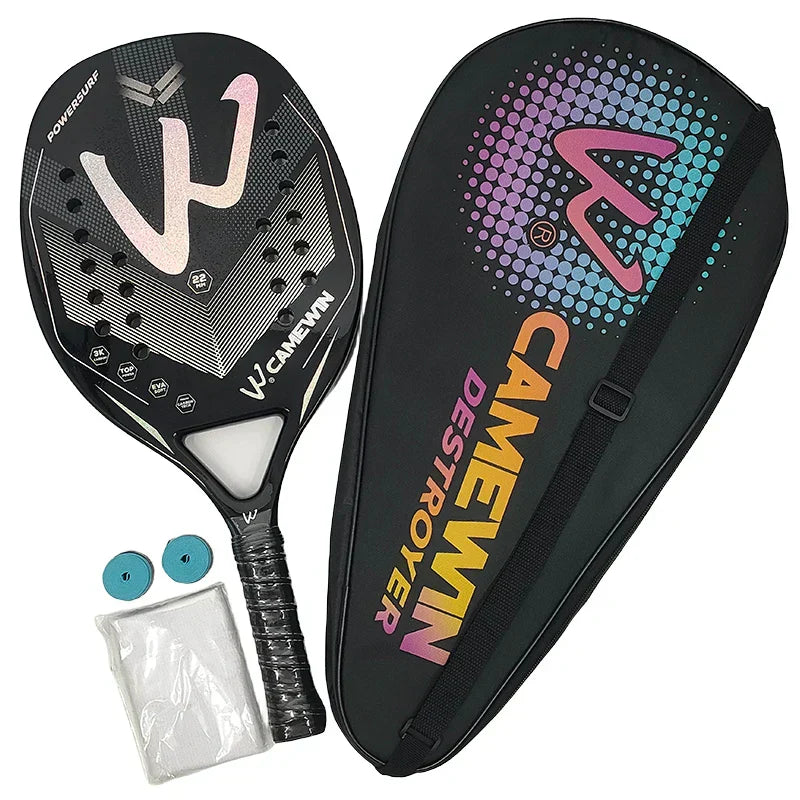 3K Carbon Beach Tennis Racket with ProCarbo Grip